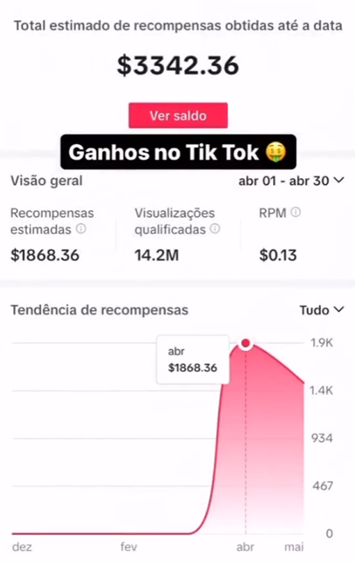 Estatísticas de visualizações - TikTok Analytics